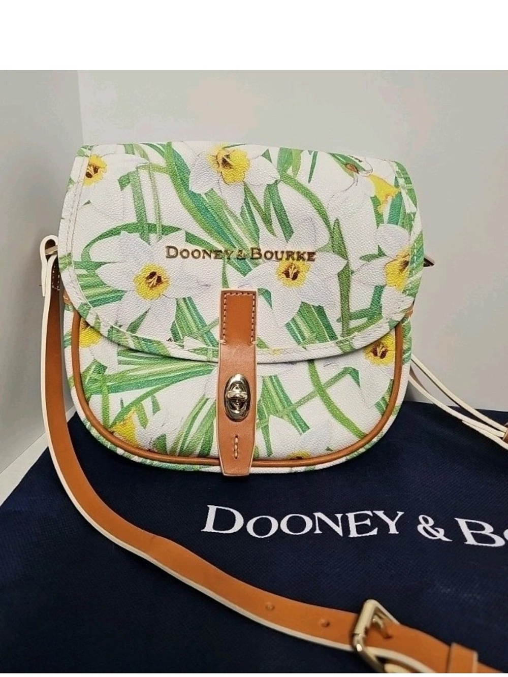 Dooney & Bourke White Floral Crossbody Bag